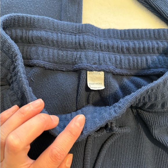 Gilly Hicks Navy Blue Waffle Knit Set - Picture 3 of 5